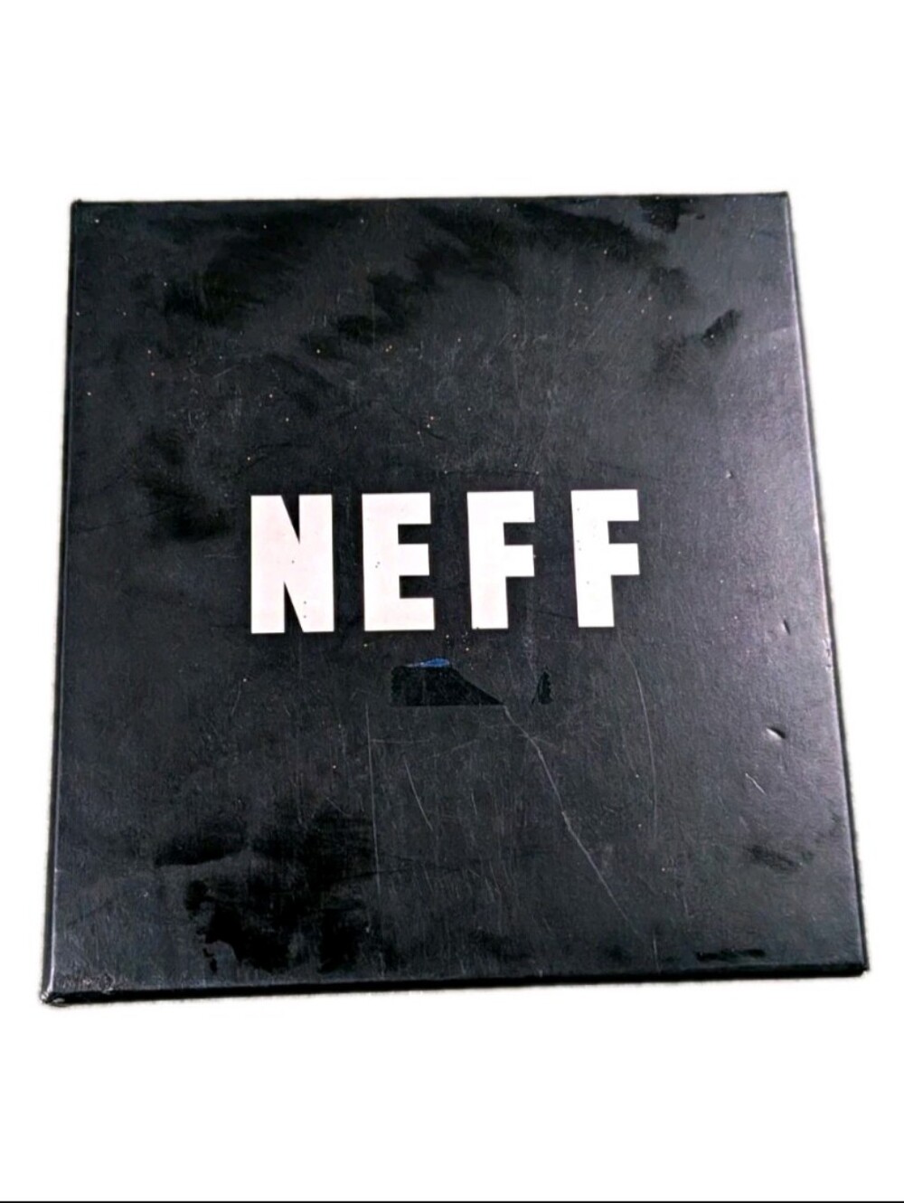 Neff Black and White Checkered Belt and Wallet Set